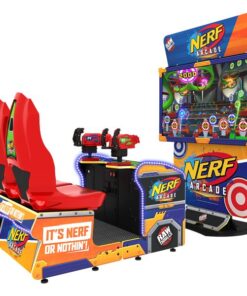 nerf arcade shooting game complete view