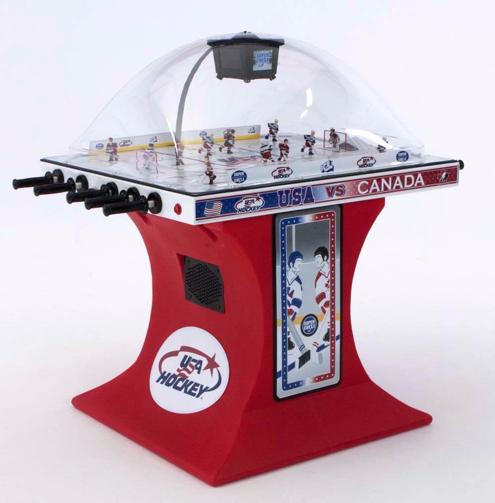 USA vs Canada Super Chexx Pro Bubble Hockey full view