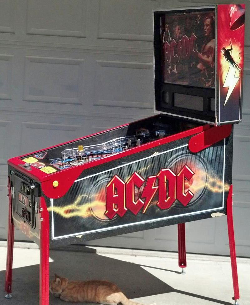 AC DC Pinball machine front view